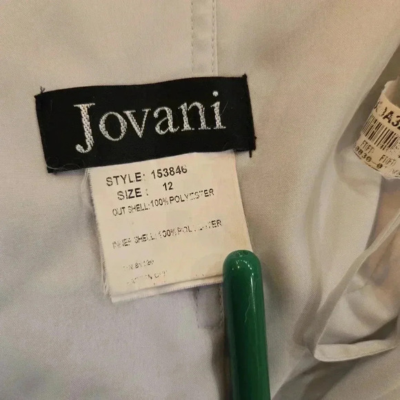 Jovani Formal Strapless Beaded Embellished Crystal Evening Gown Gray Siz… - Picture 14 of 15